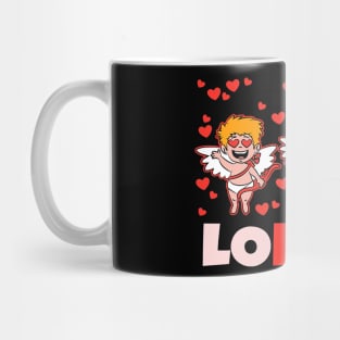 Lololo Cherub Valentines Day Cute Baby Angels Heart Love Mug